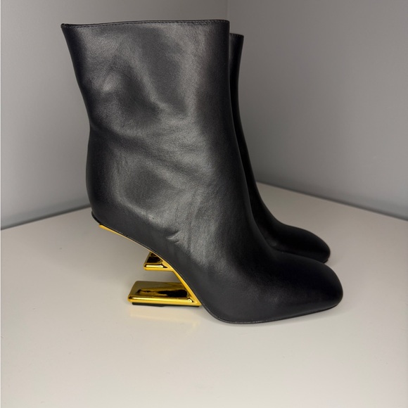 None Shoes - Black illusion heel ankle boot